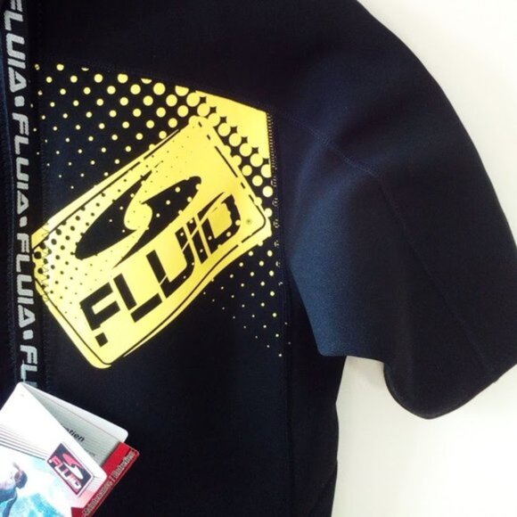 New Fluid Black & Yellow Short Wet Suit Adult Size US XL - Picture 5 of 15